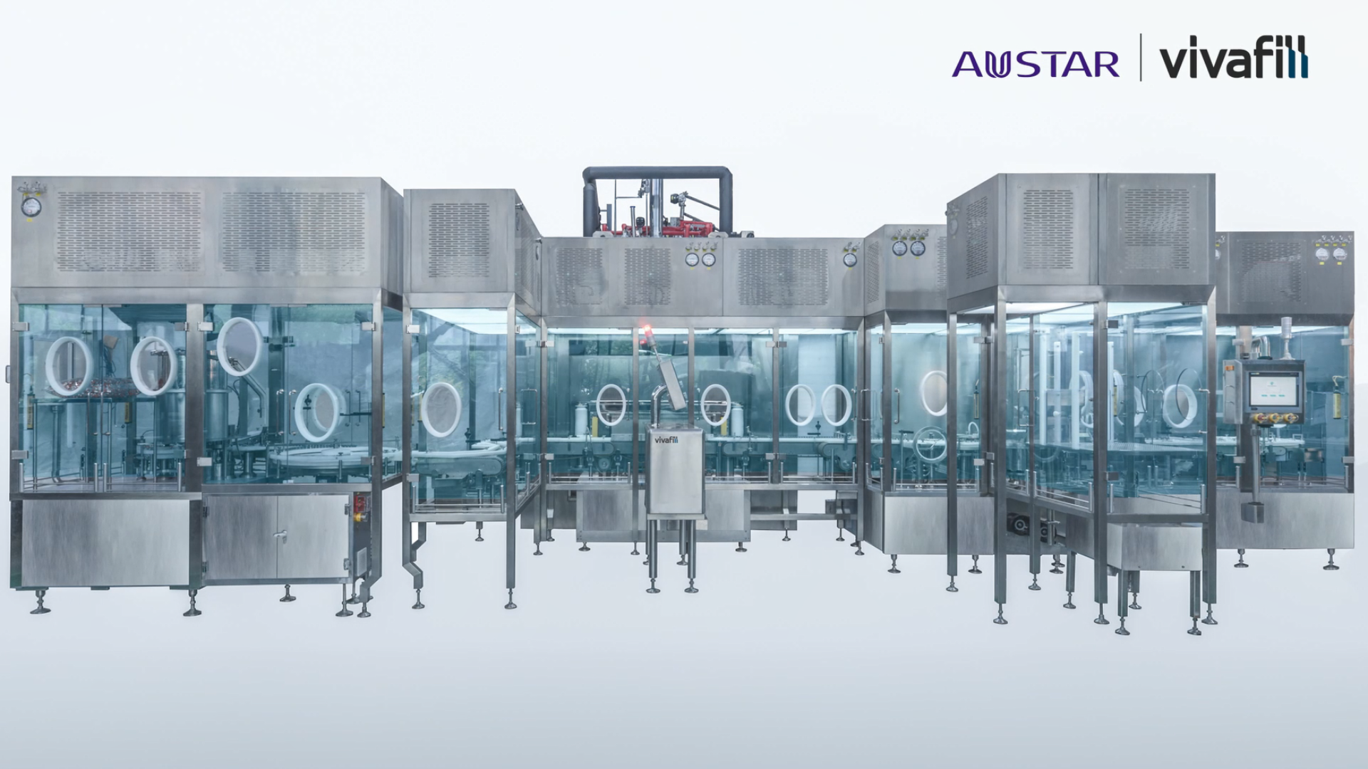 Integrated Vial Filling Line with Freeze Drye